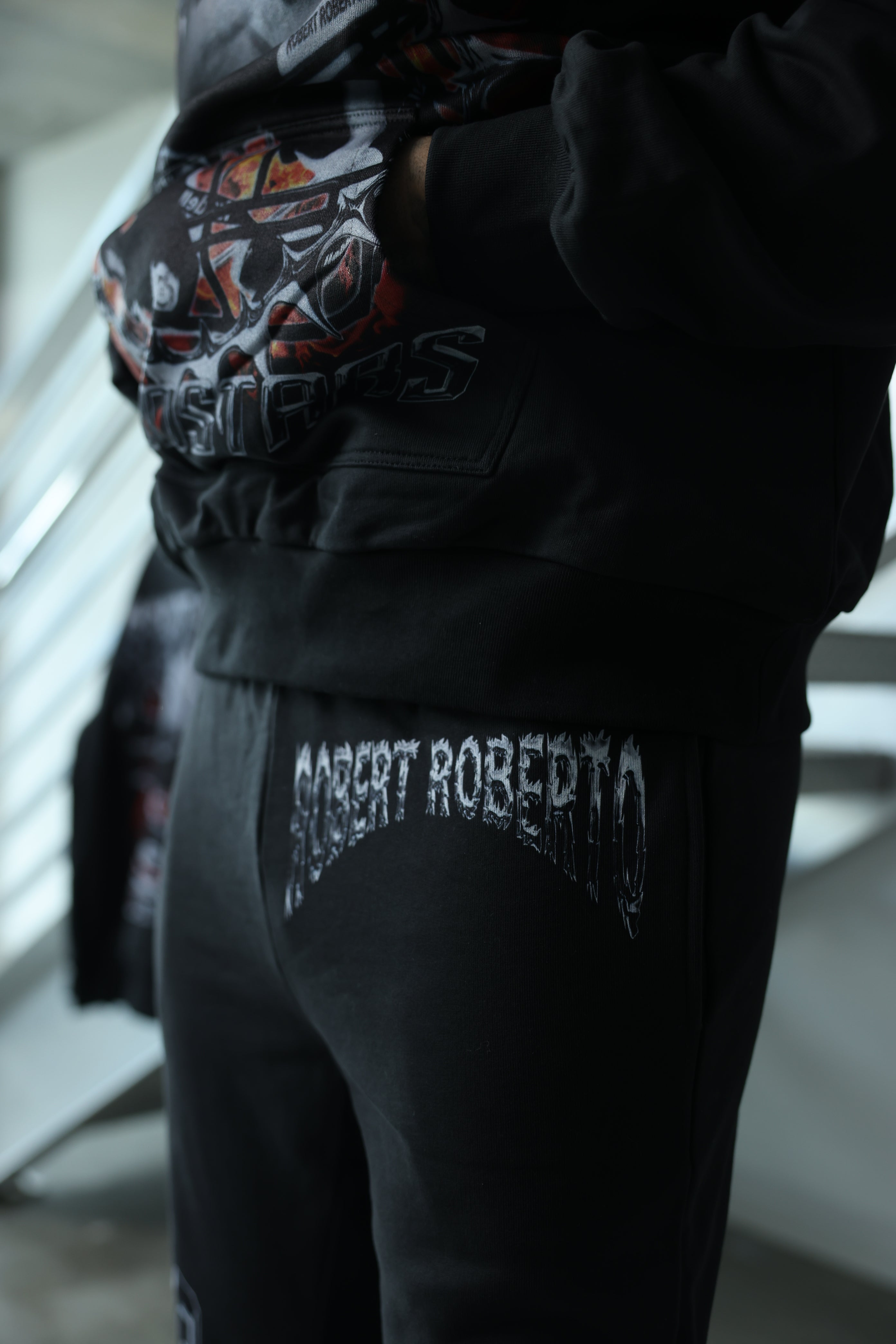 ROBERTO HOODSTARS FLARE JOGGERS