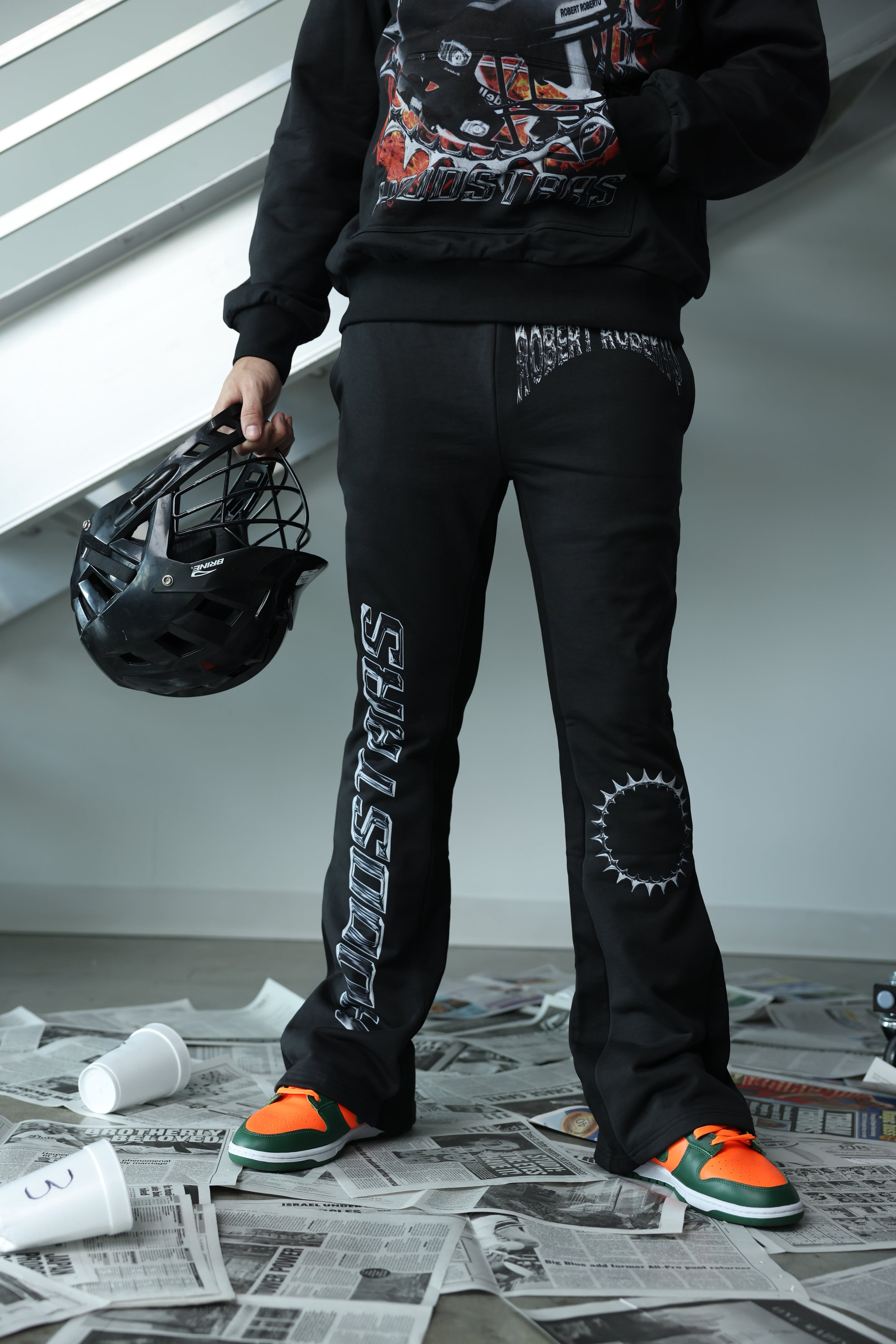 ROBERTO HOODSTARS FLARE JOGGERS